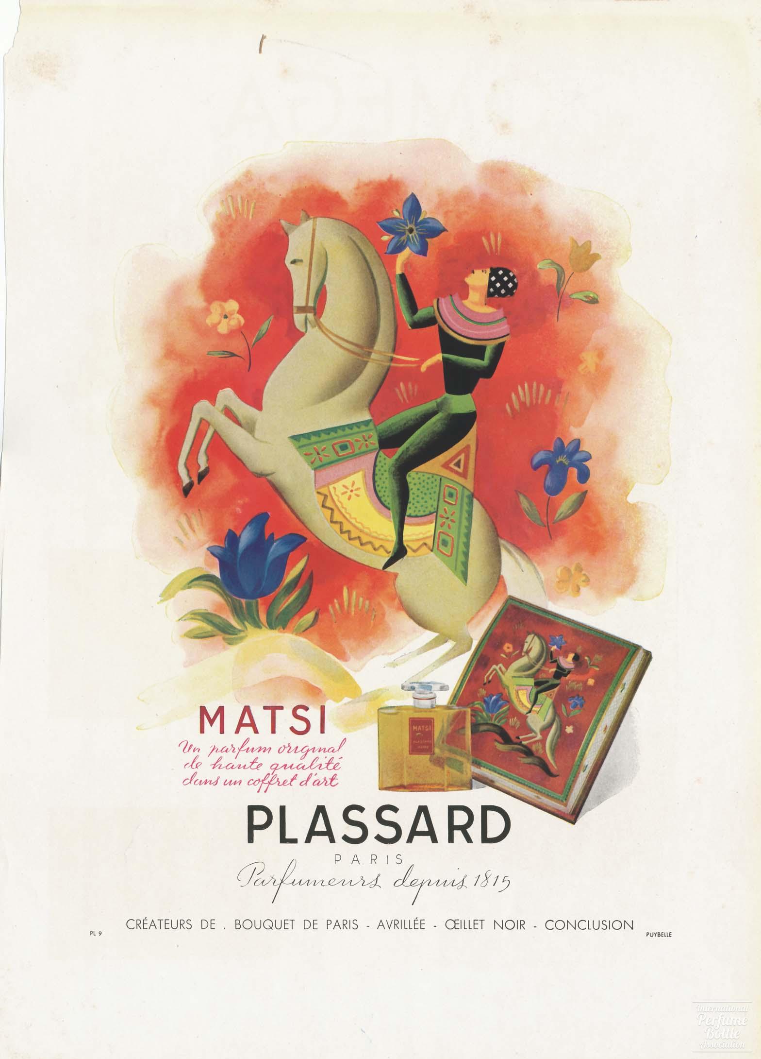 "Matsi" by Plassard Advertisement - 1946