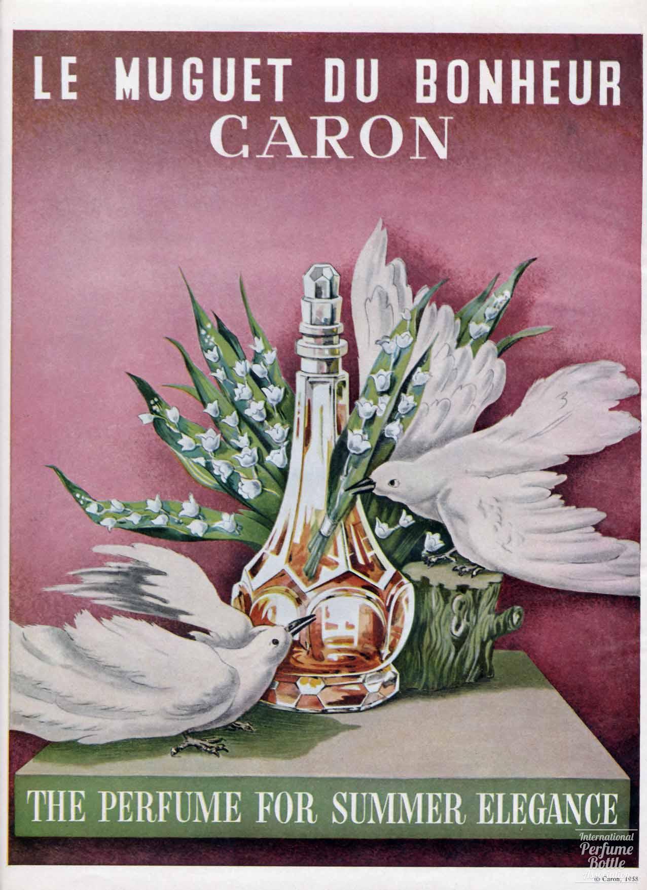 "Le Muguet Du Bonheur" by Caron Advertisement - 1958
