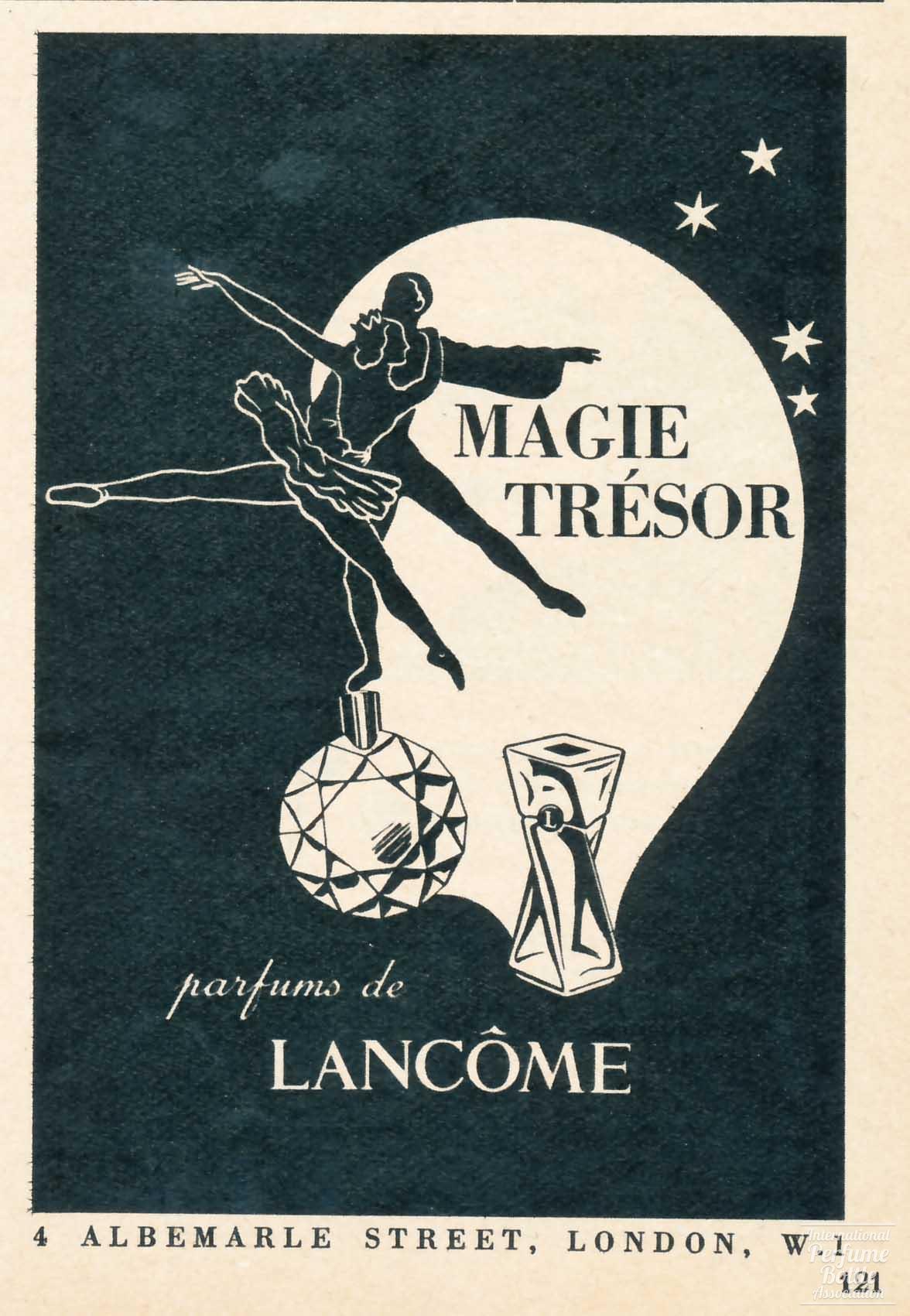 "Magie" and "Trésor" by Lancôme Advertisement - 1953