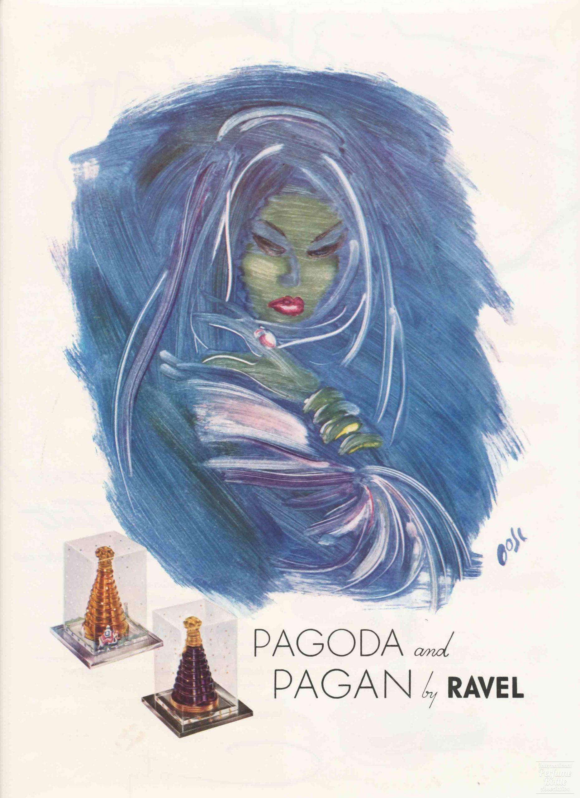 "Pagoda" and "Pagan" by Ravel Advertisement - 1946