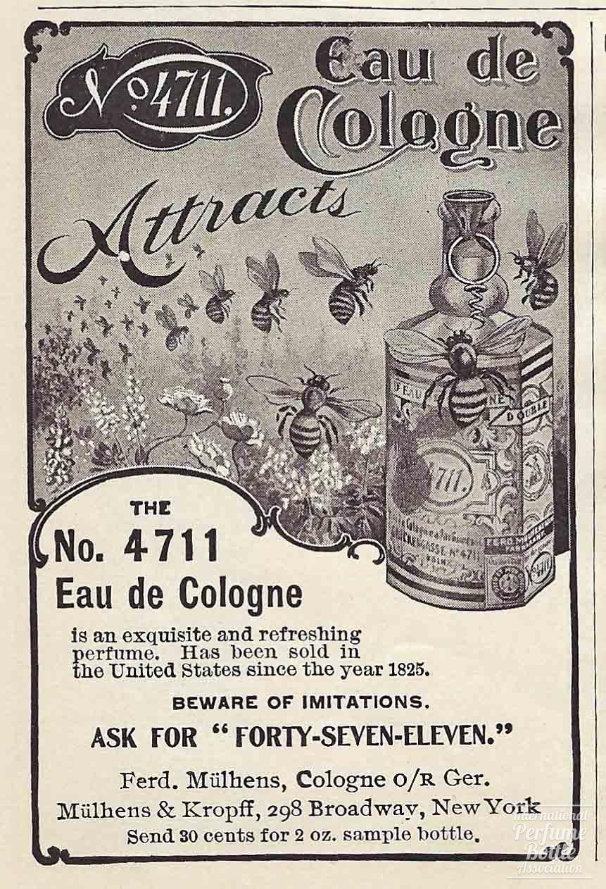 "4711 Eau de Cologne" by Mülhens "Bee" Advertisement – 1907