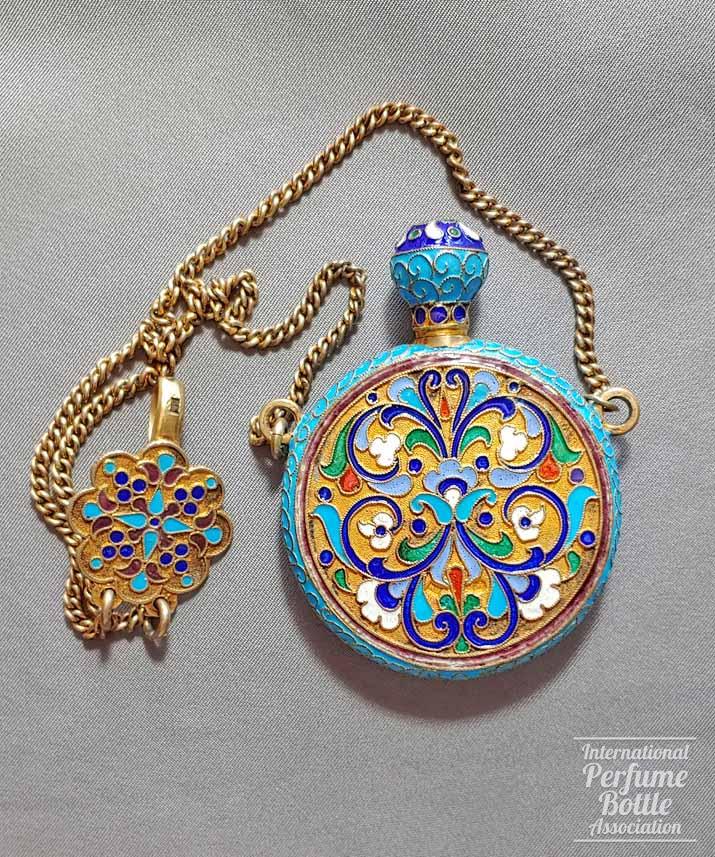 Russian Enamel Chatelaine Perfume