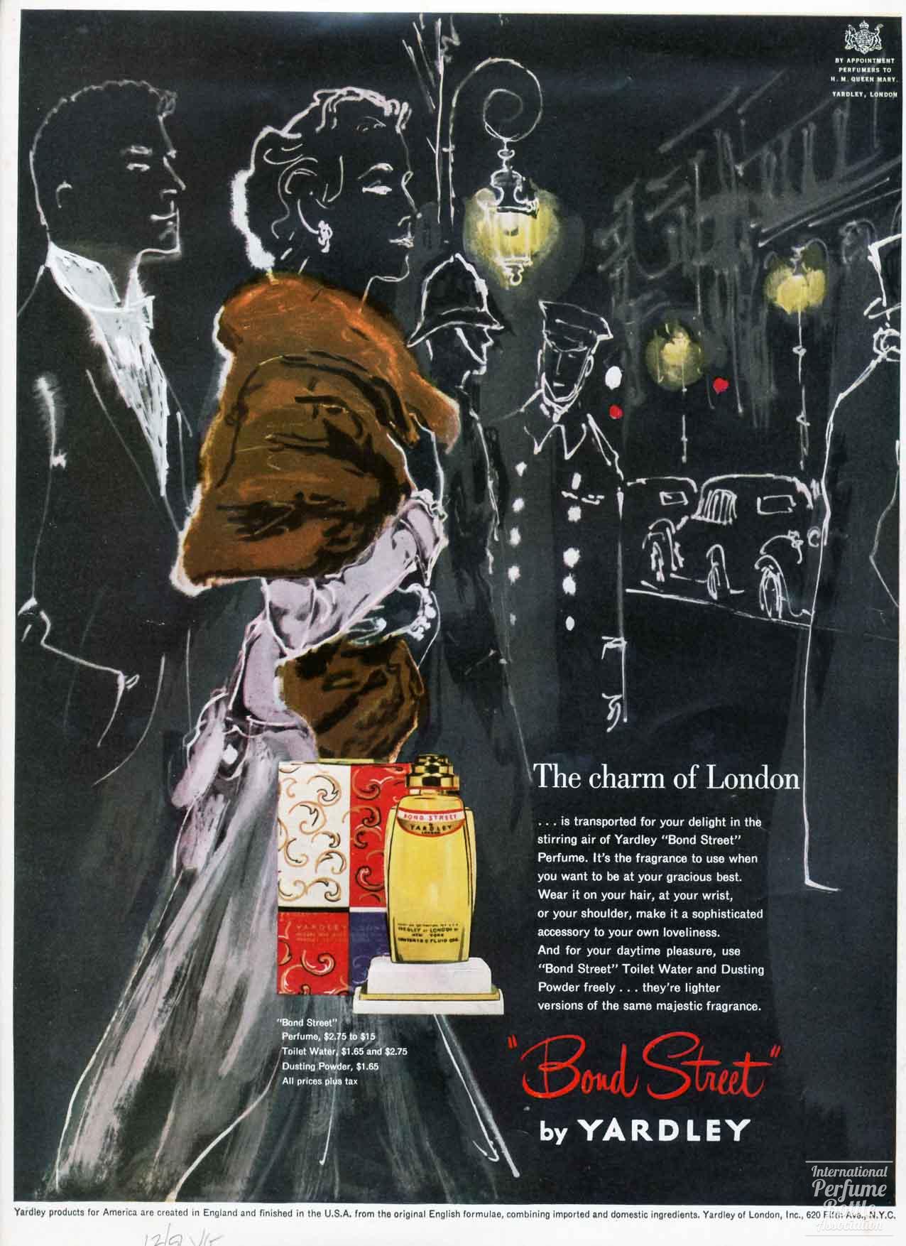 "Bond Street" by Yardley Advertisement - 1951