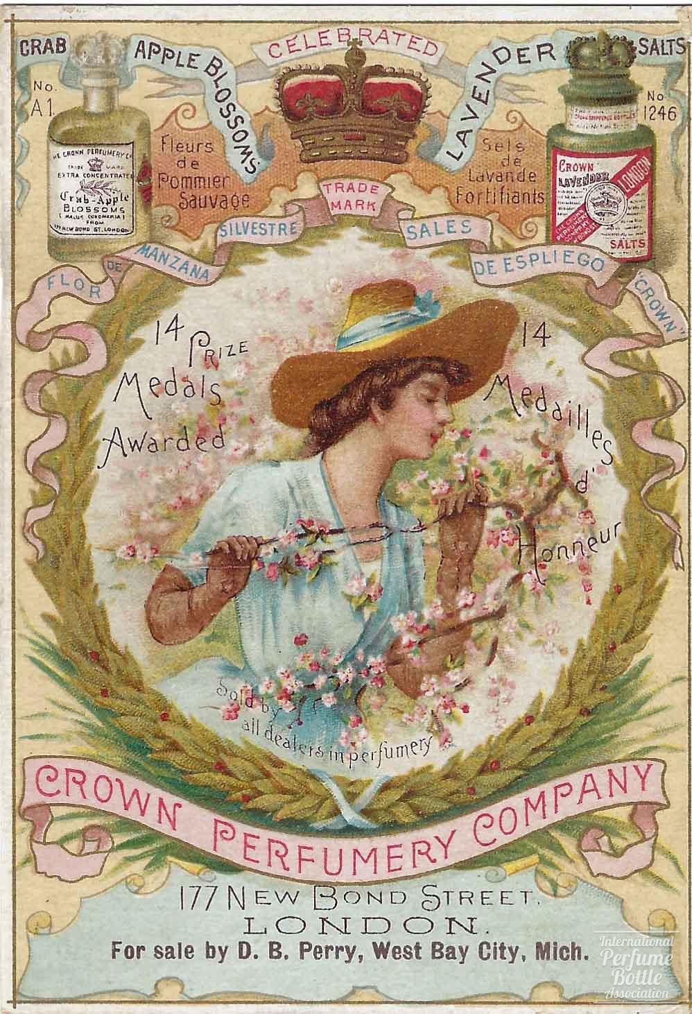 Victorian Trade Card by Crown Perfumery Co - 1880-1890's
