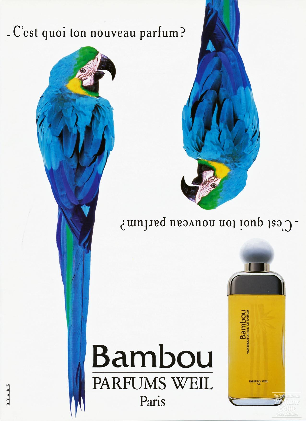 "Bambou" by Weil Advertisement - 1989
