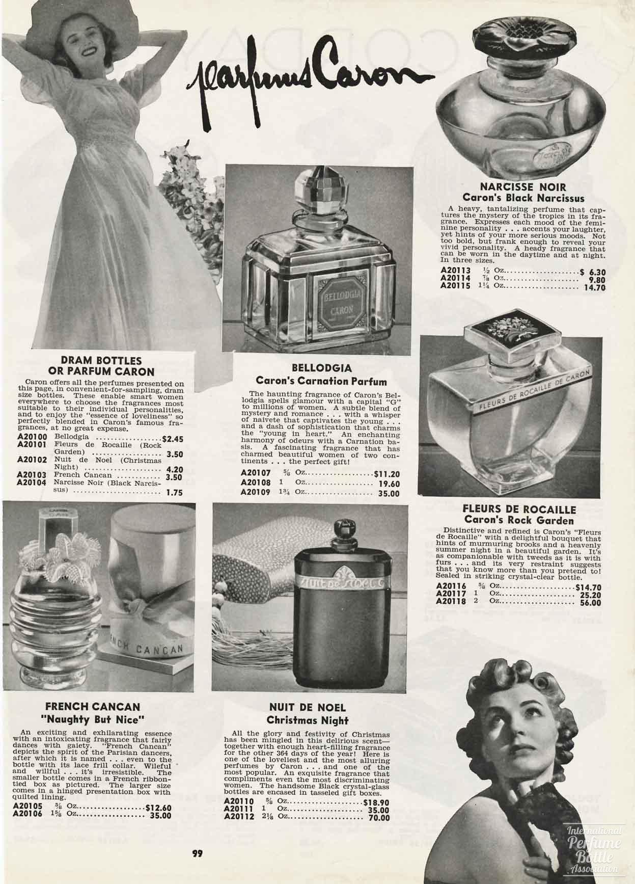 Parfums Caron Advertisement - 1942