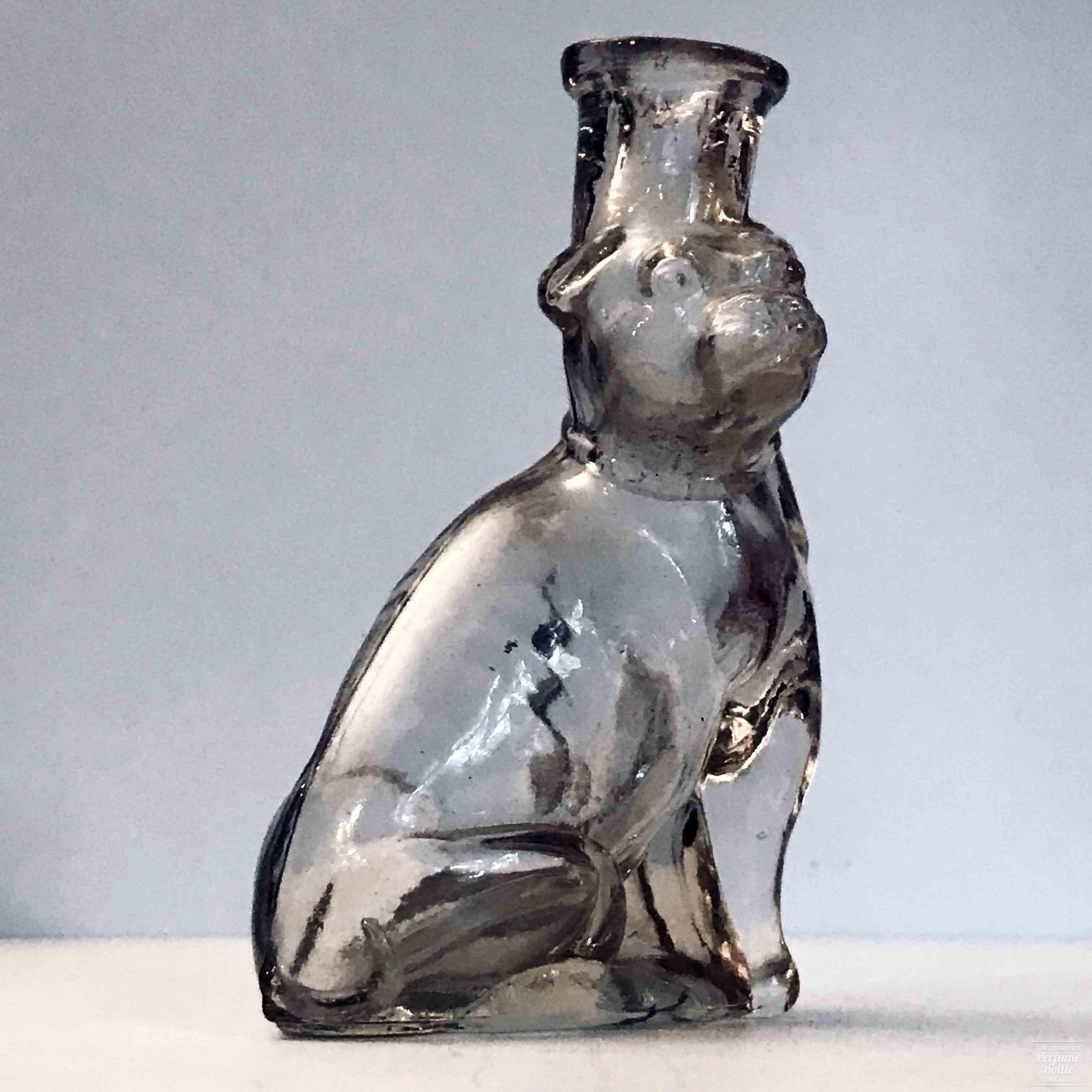 Glass Bull Dog Bottle by Thomas Spencer & Co.