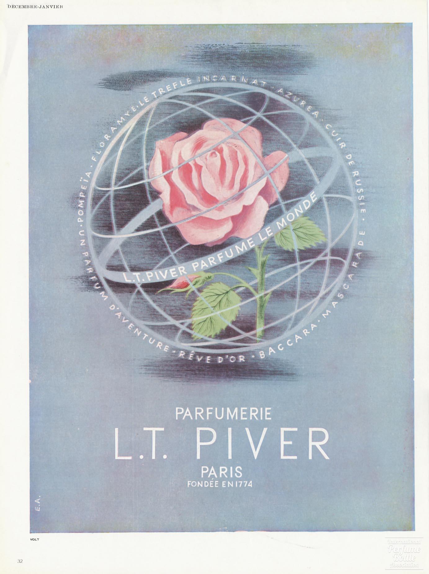 L. T. Piver Parfumerie Advertisement - 1947