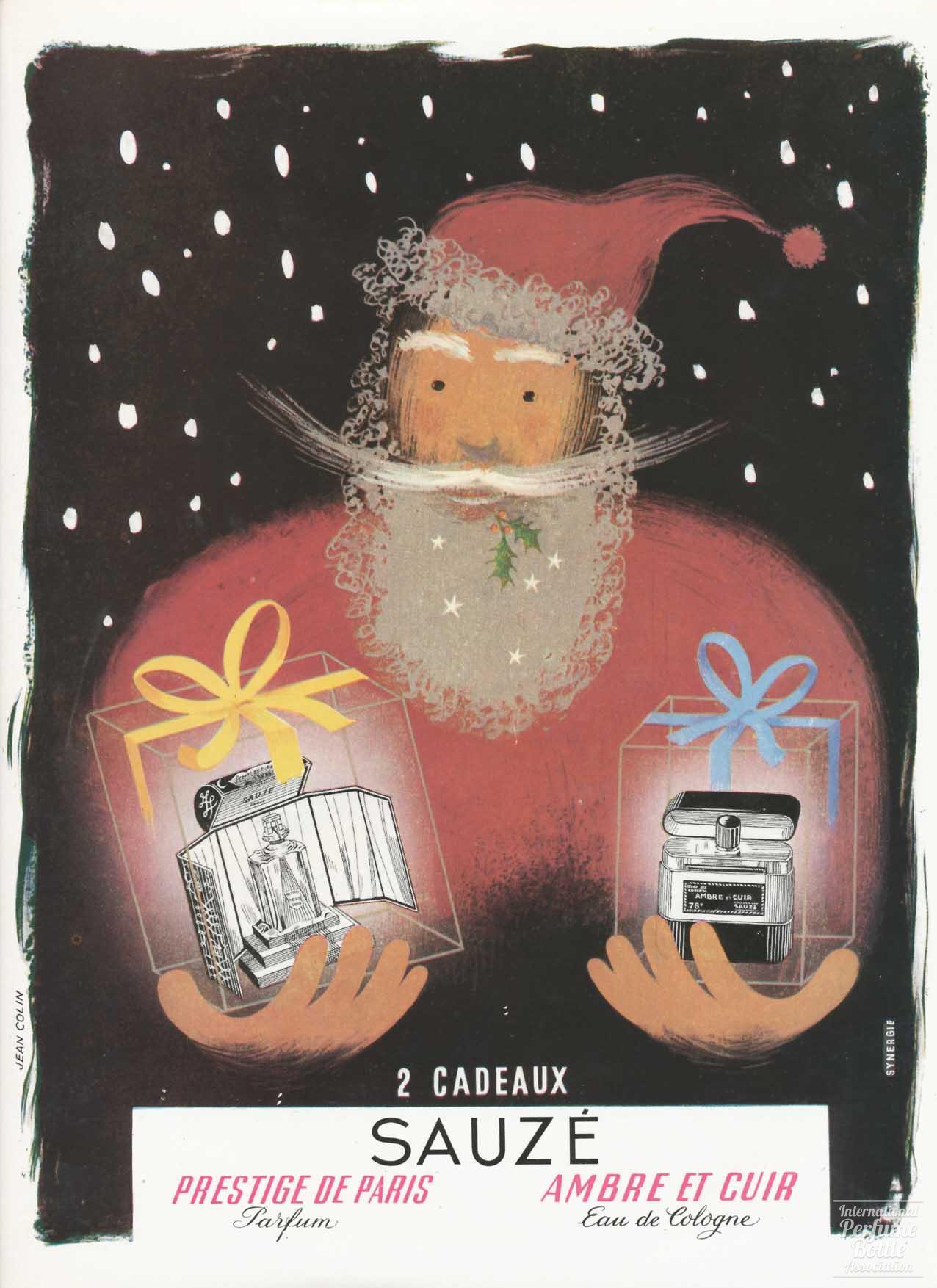 Sauzé Fréres Christmas Advertisement – 1947