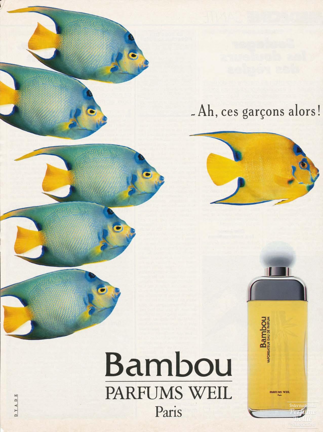 "Bambou" Fish Advertisement by Weil - 1988