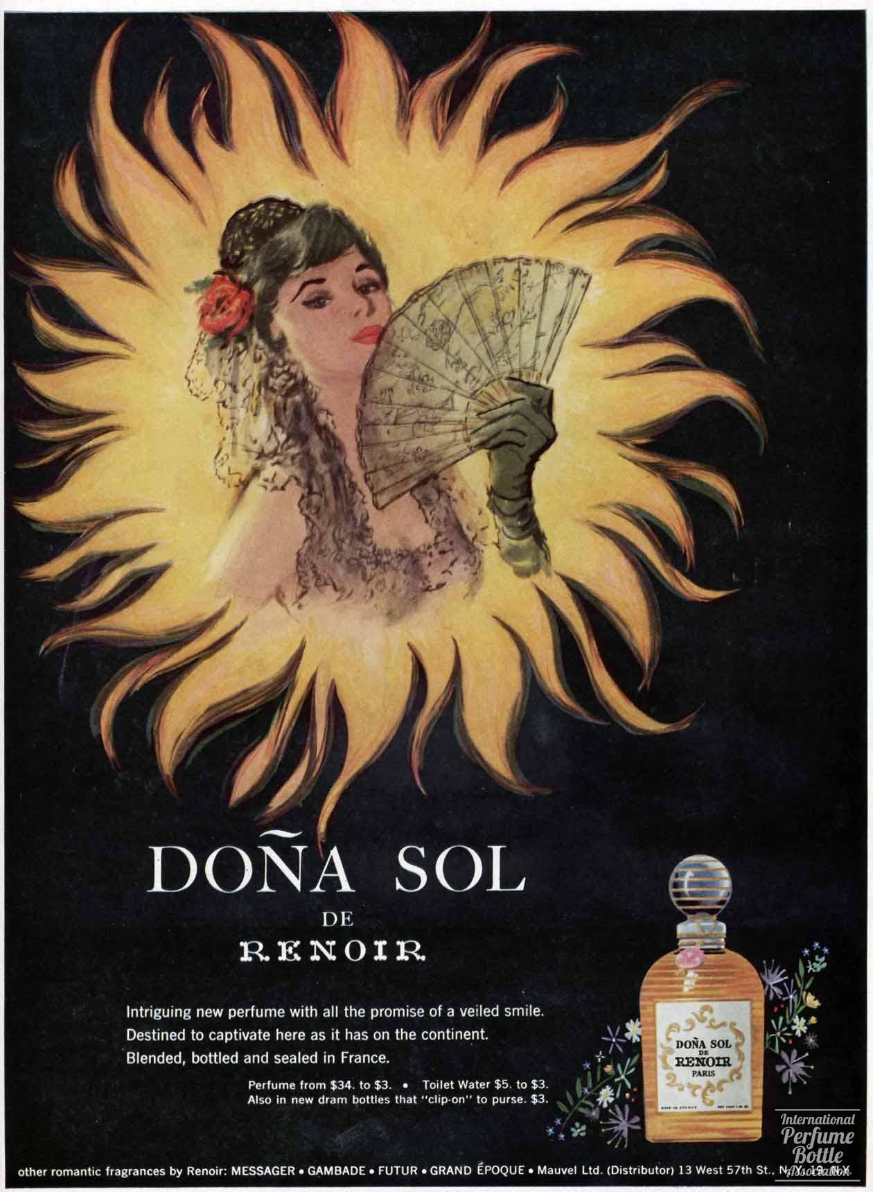 "Doña Sol" by Renoir Advertisement - 1955