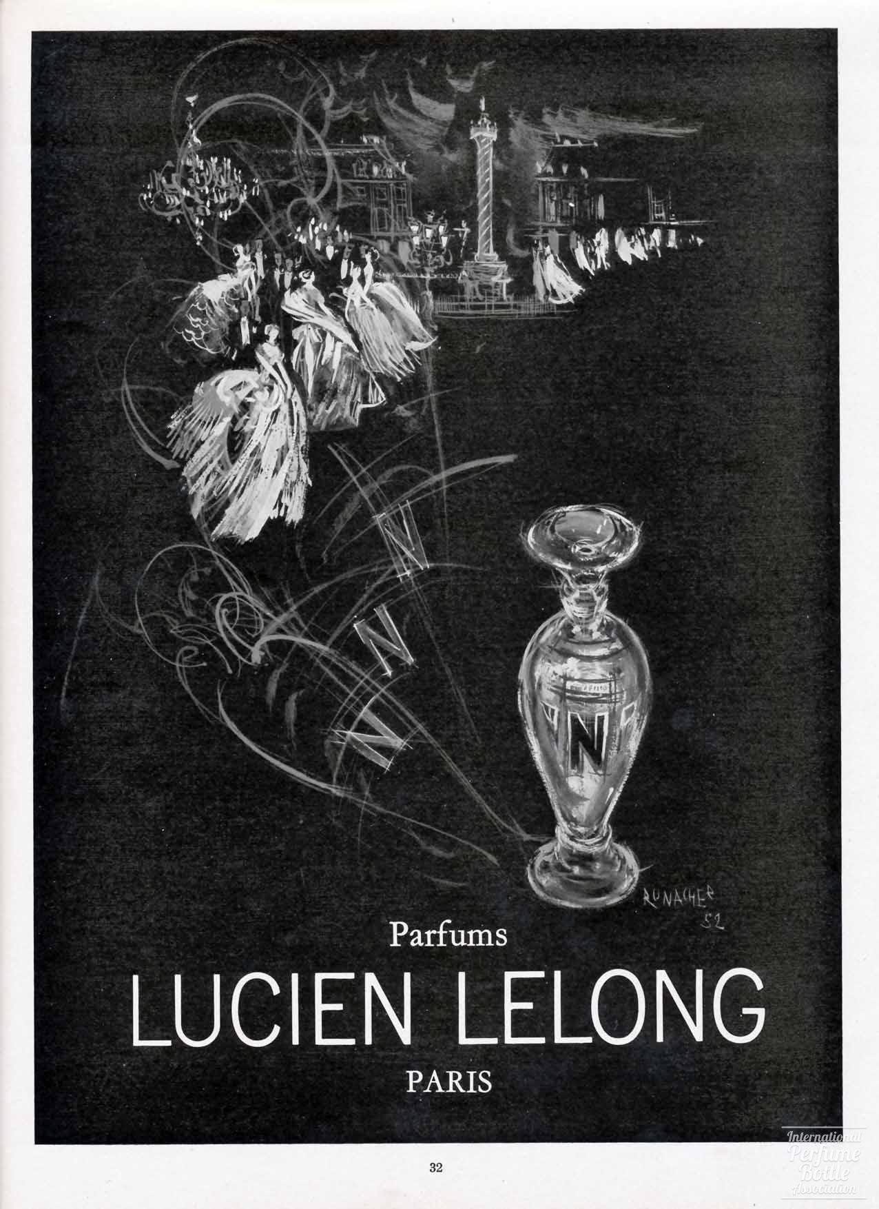"N" by Lucien Lelong Advertisement - 1952