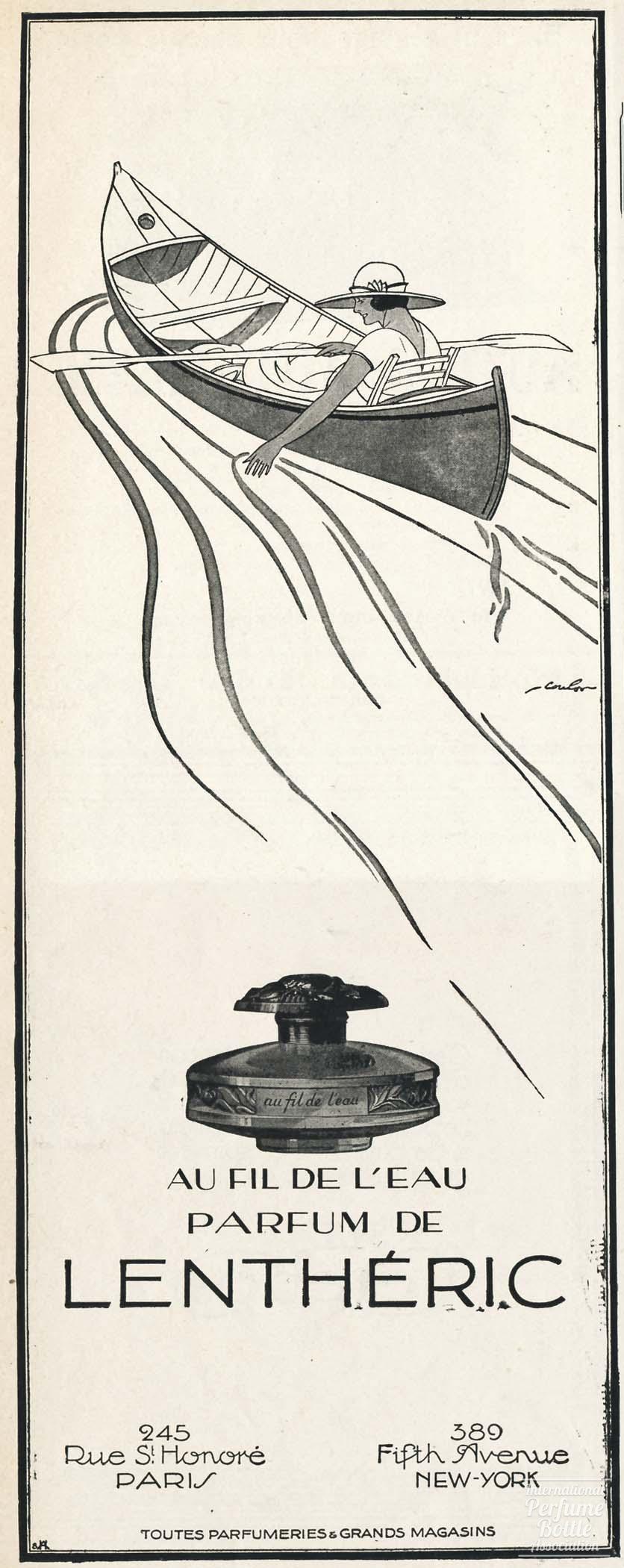 "Au Fil de L'Eau" by Lenthéric Advertisement – 1926