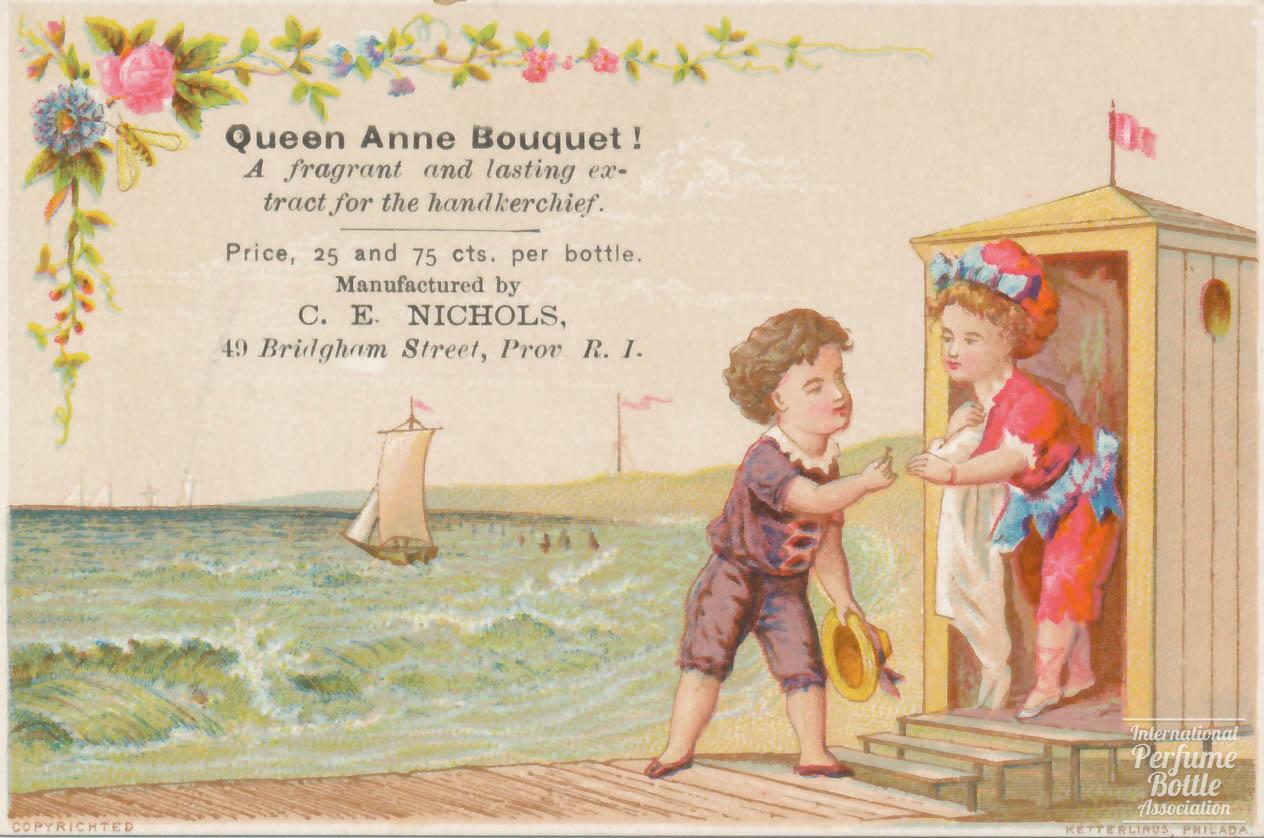 "Queen Anne Bouquet" Trade Card by C.E. Nichols