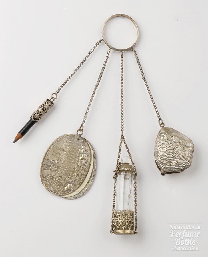 Chatelaine With Dutch Landscape Scene