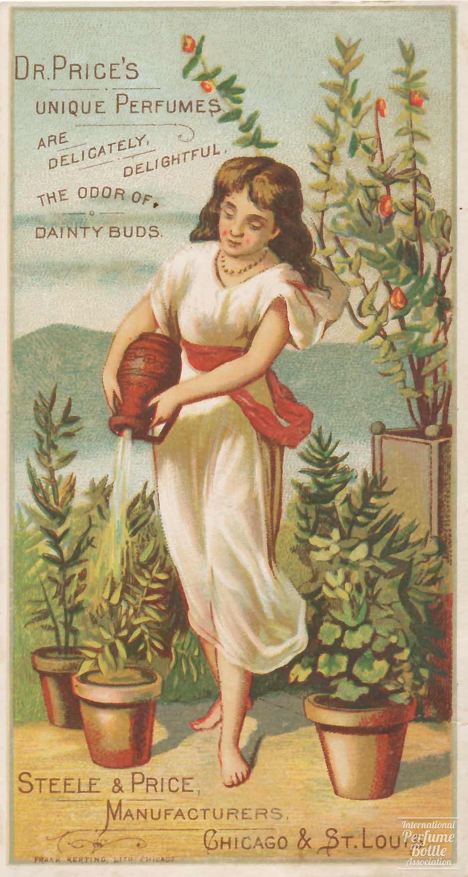 "Dr. Price's Unique Perfumes" Trade Card by Steele & Price