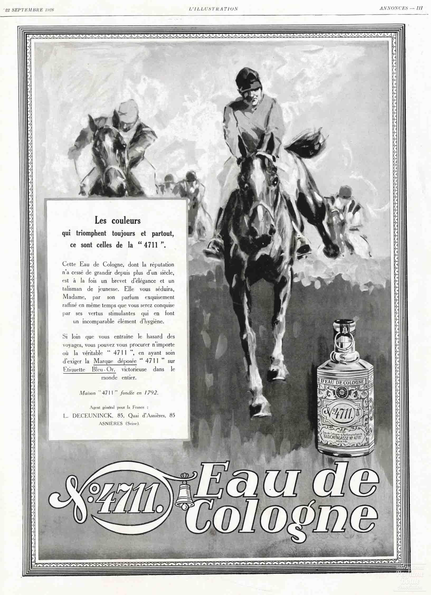 "4711 Eau de Cologne" by Mülhens Advertisement - 1928