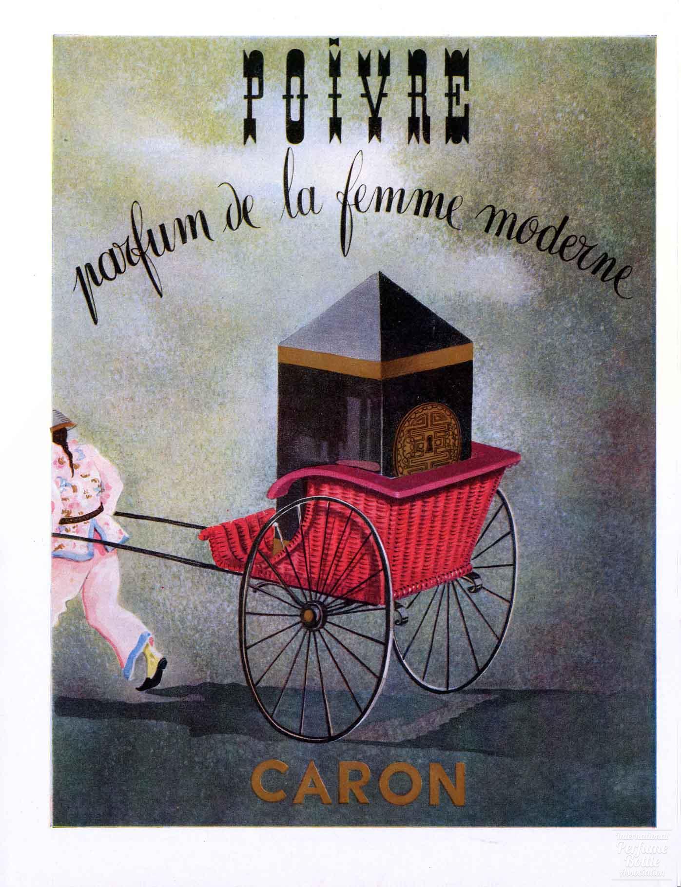 "Poivre" by Caron Advertisement - 1954