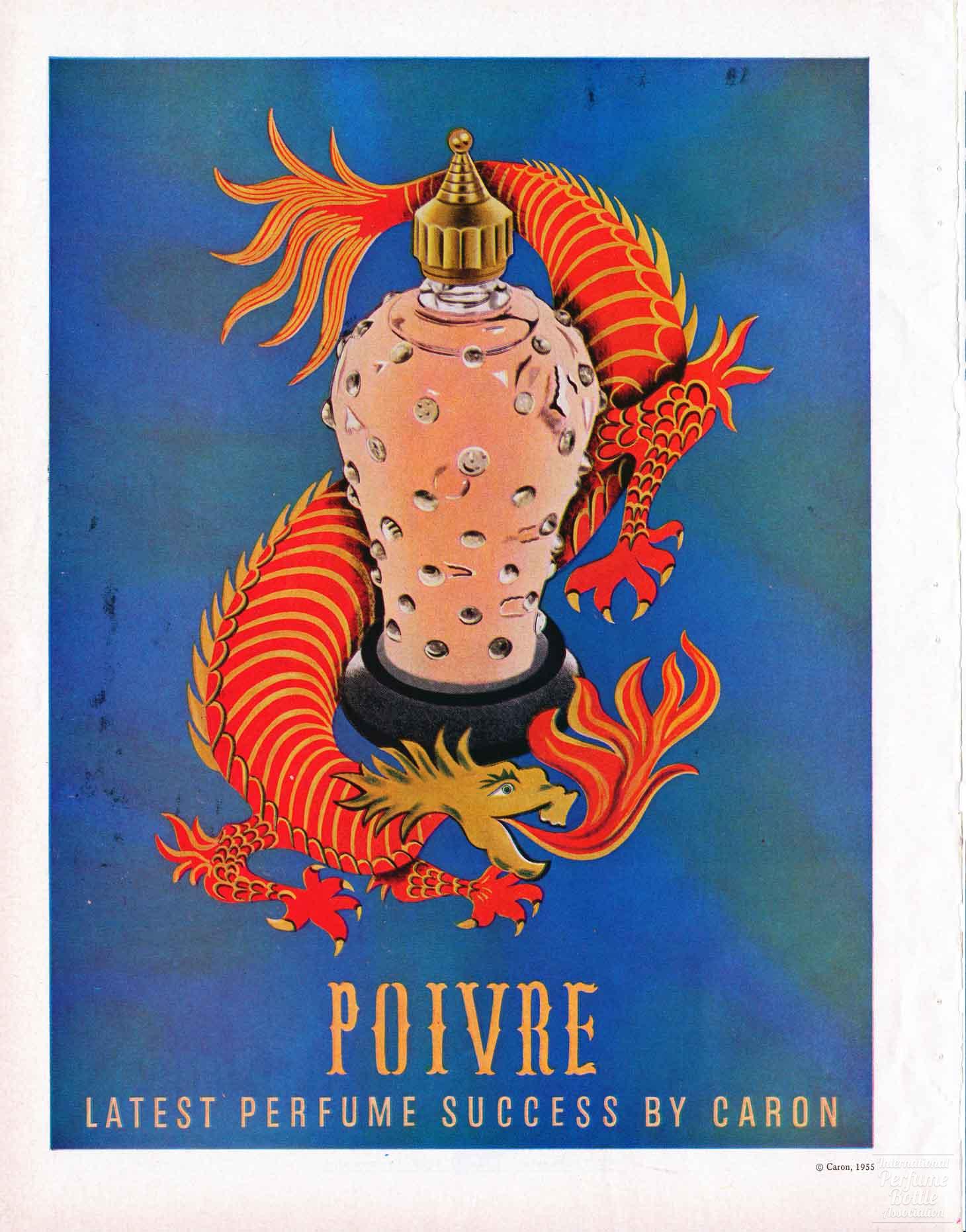 "Poivre" by Caron Advertisement - 1955