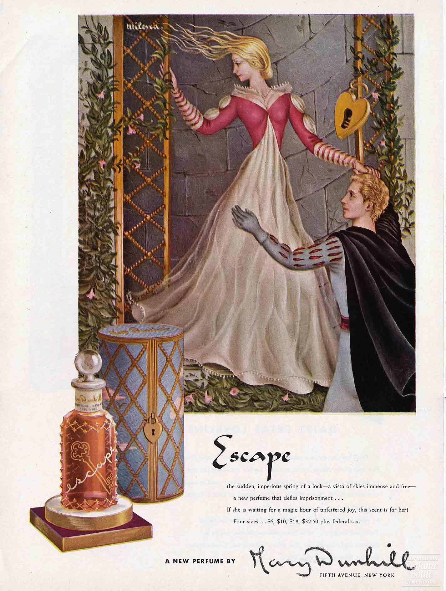 "Escape" by Mary Dunhill Advertisement - 1943