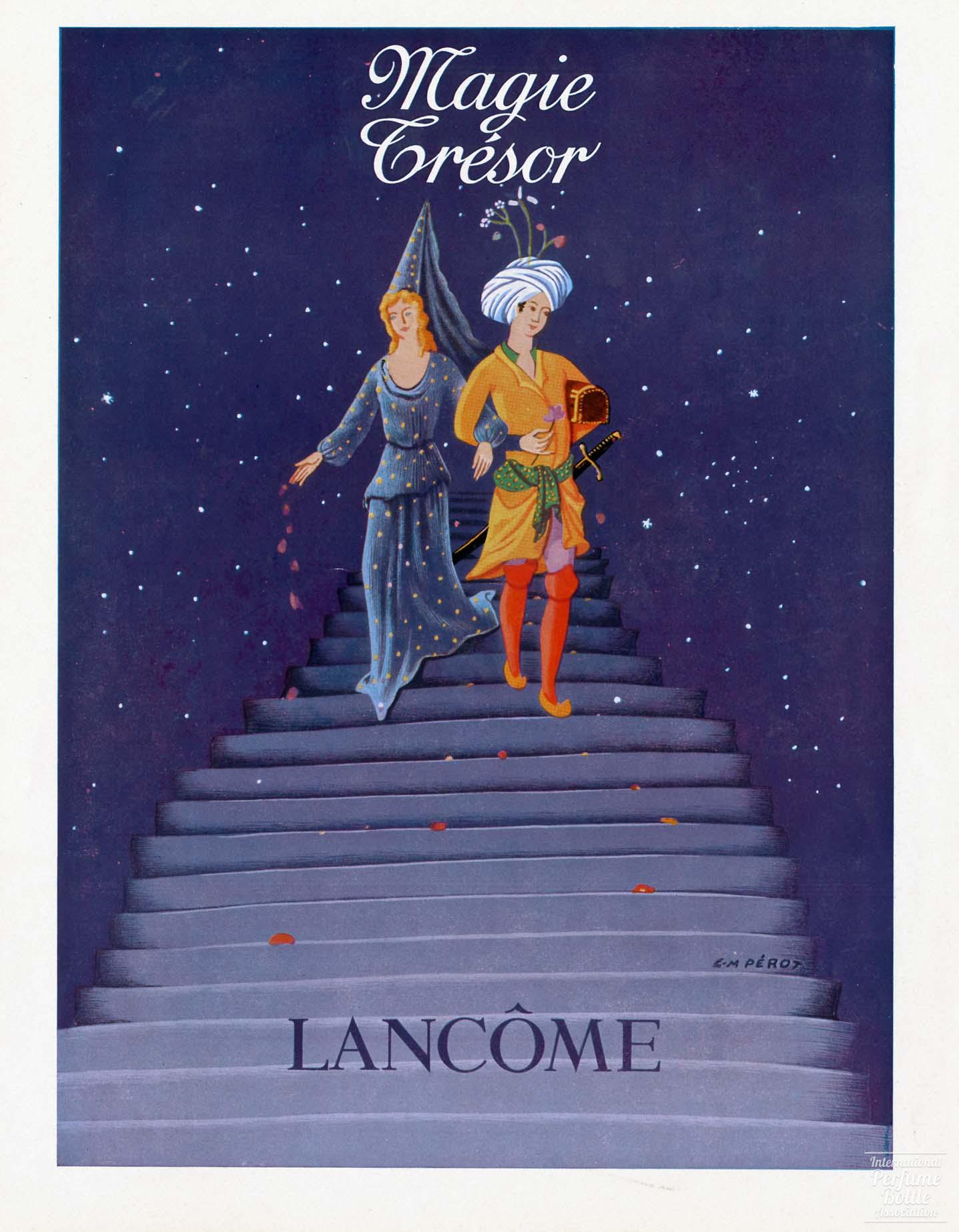 "Magie" and "Trésor" by Lancôme Advertisement – 1953