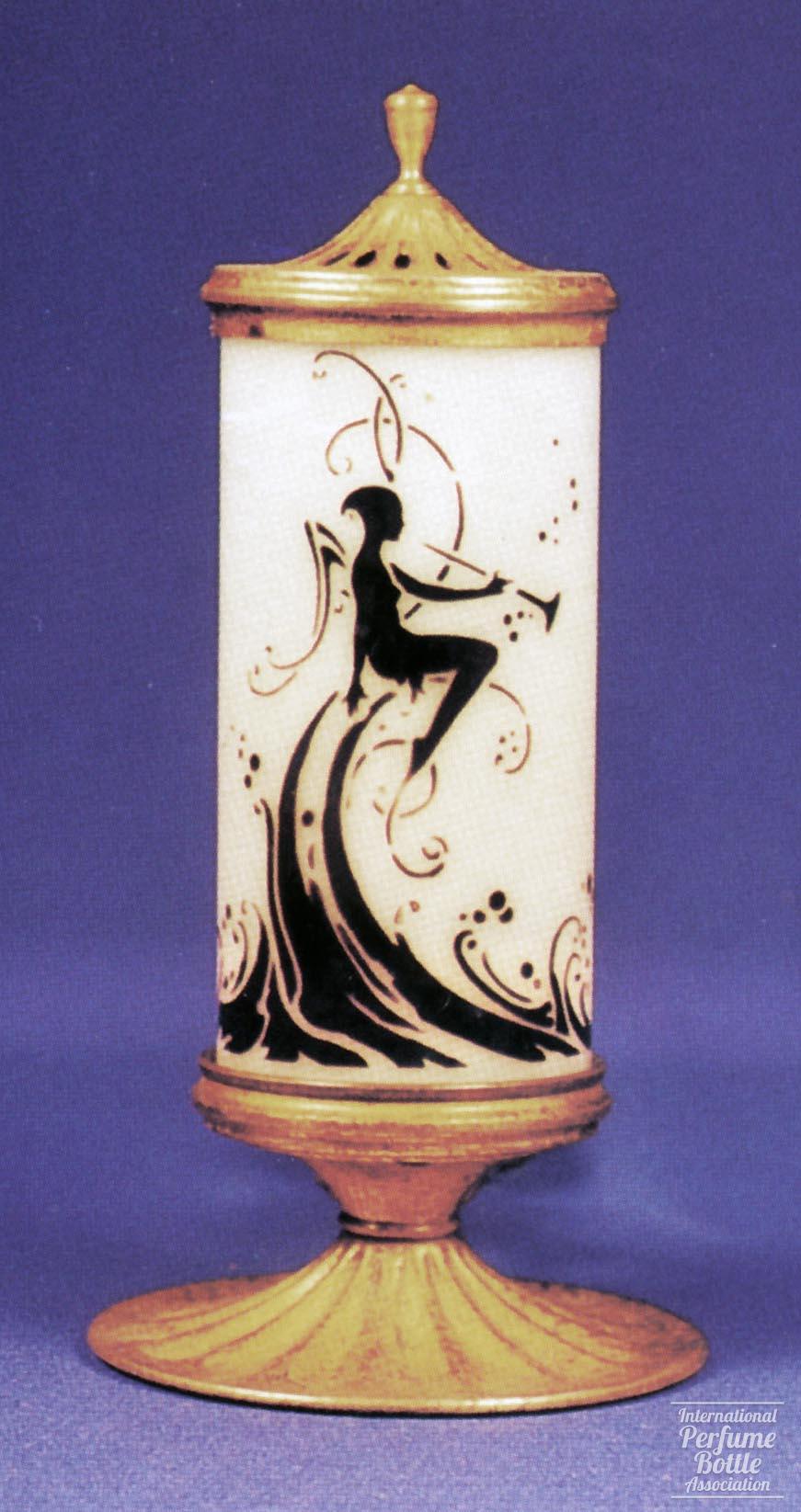 Perfume Lamp With Nymph on Waves by DeVilbiss