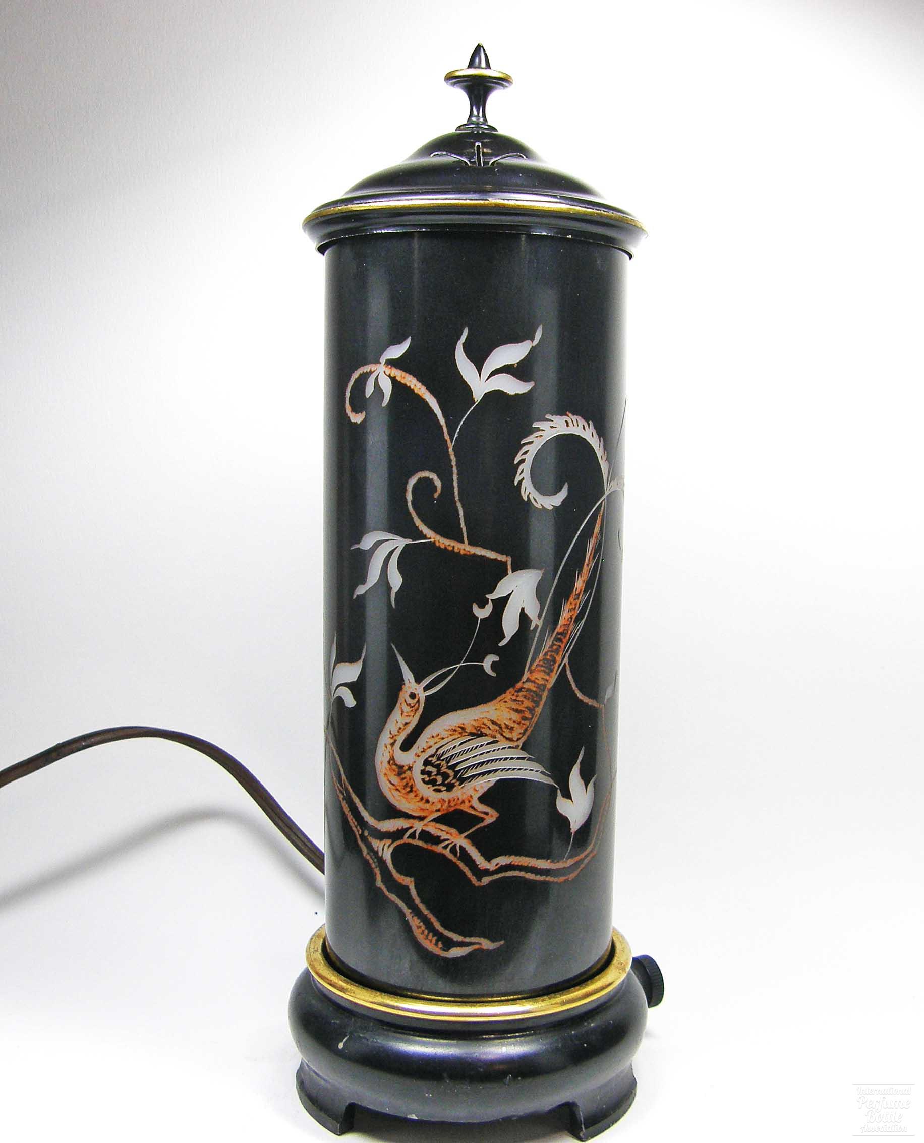 Pheasant Perfume Lamp by DeVilbiss