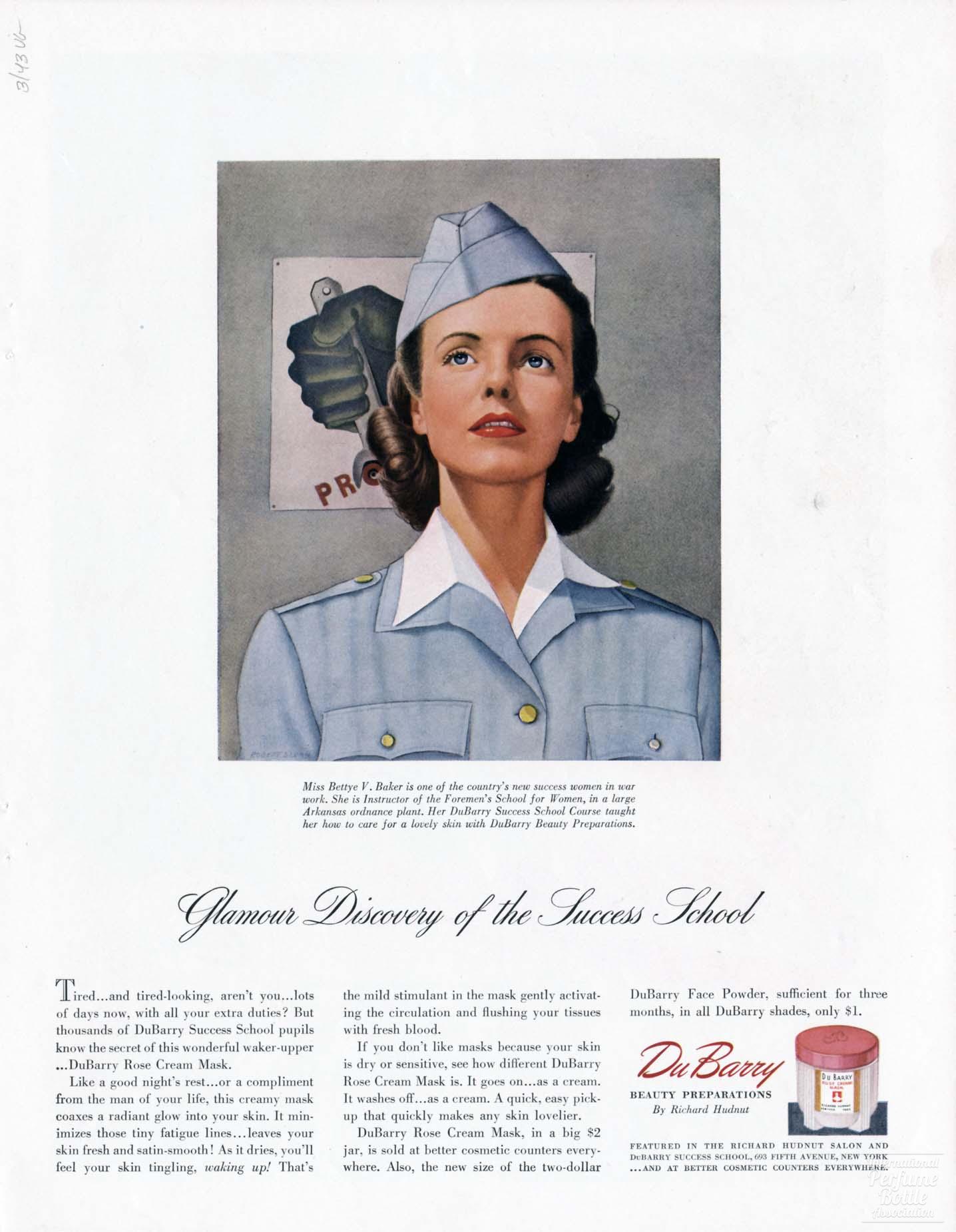 "DuBarry Beauty Preparations" by Richard Hudnut Advertisement - 1942