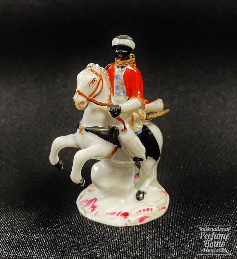 Moor Riding a White Horse by Meissen