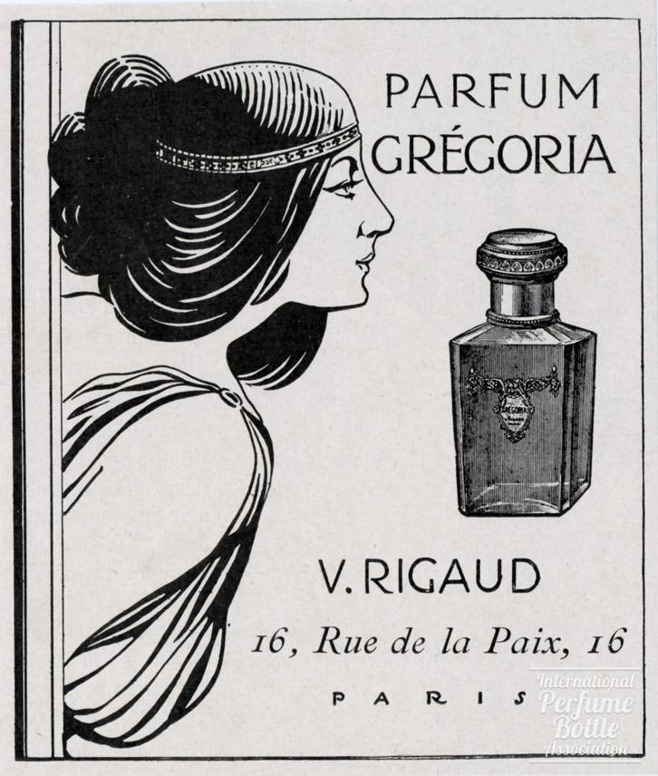 “Grégoria” by Rigaud Advertisement - 1910