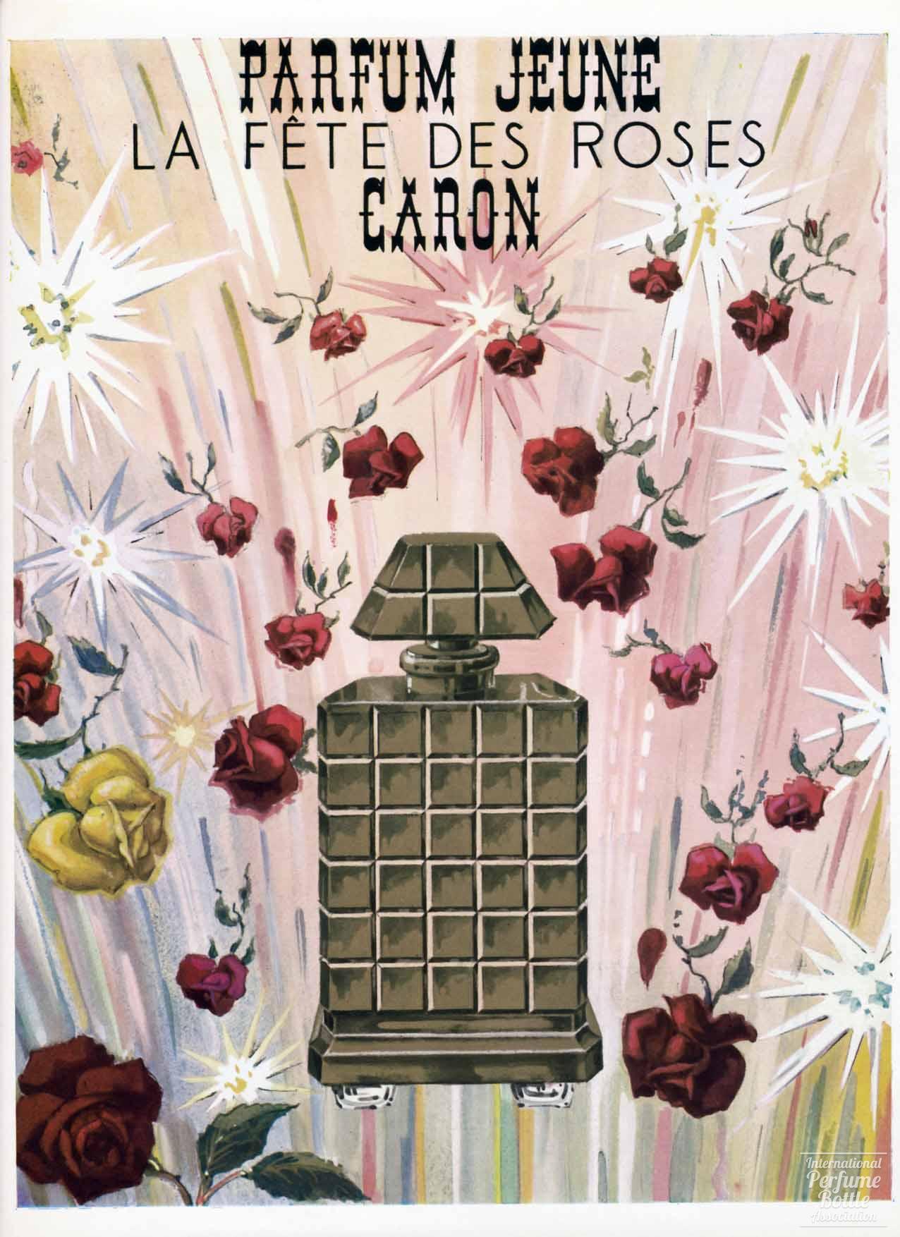 "La Fête des Roses" by Caron Advertisement - 1951