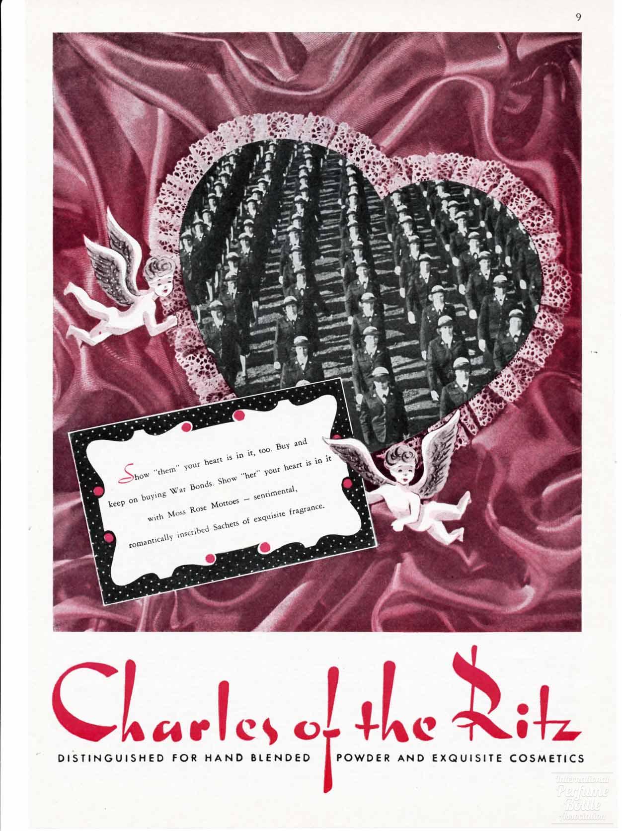 Charles of the Ritz Valentine Advertisement - 1944