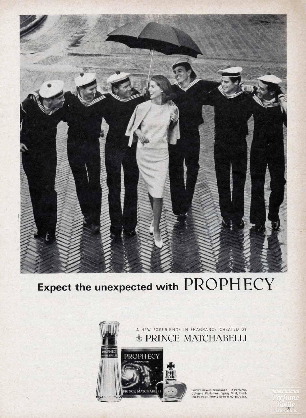 "Prophecy" by Prince Machabelli Advertisement - 1964