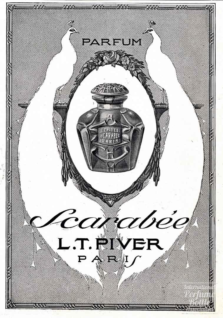 "Scarabée" by L. T. Piver Advertisement - 1913