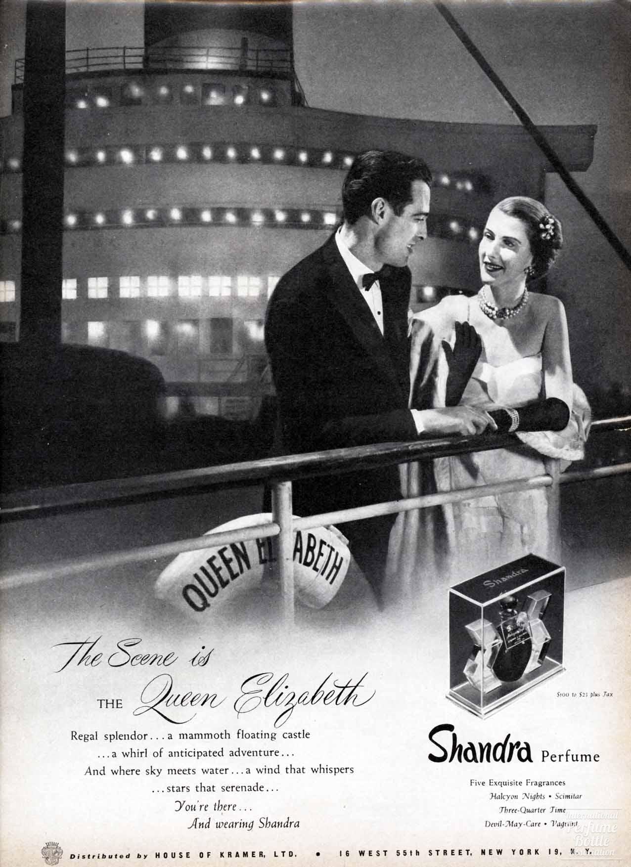 Shandra Perfumes Advertisement- 1947