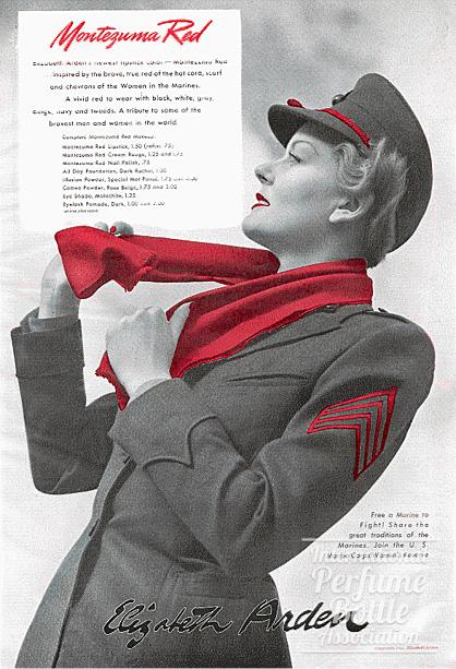 "Montezuma Red" Lipstick by Elizabeth Arden Advertisement - 1944