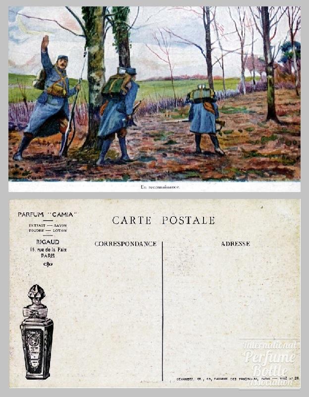 "Camia" by Rigaud Advertising Post Card - c 1915