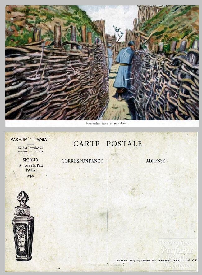 “Camia” by Rigaud Advertising Post Card – c 1915