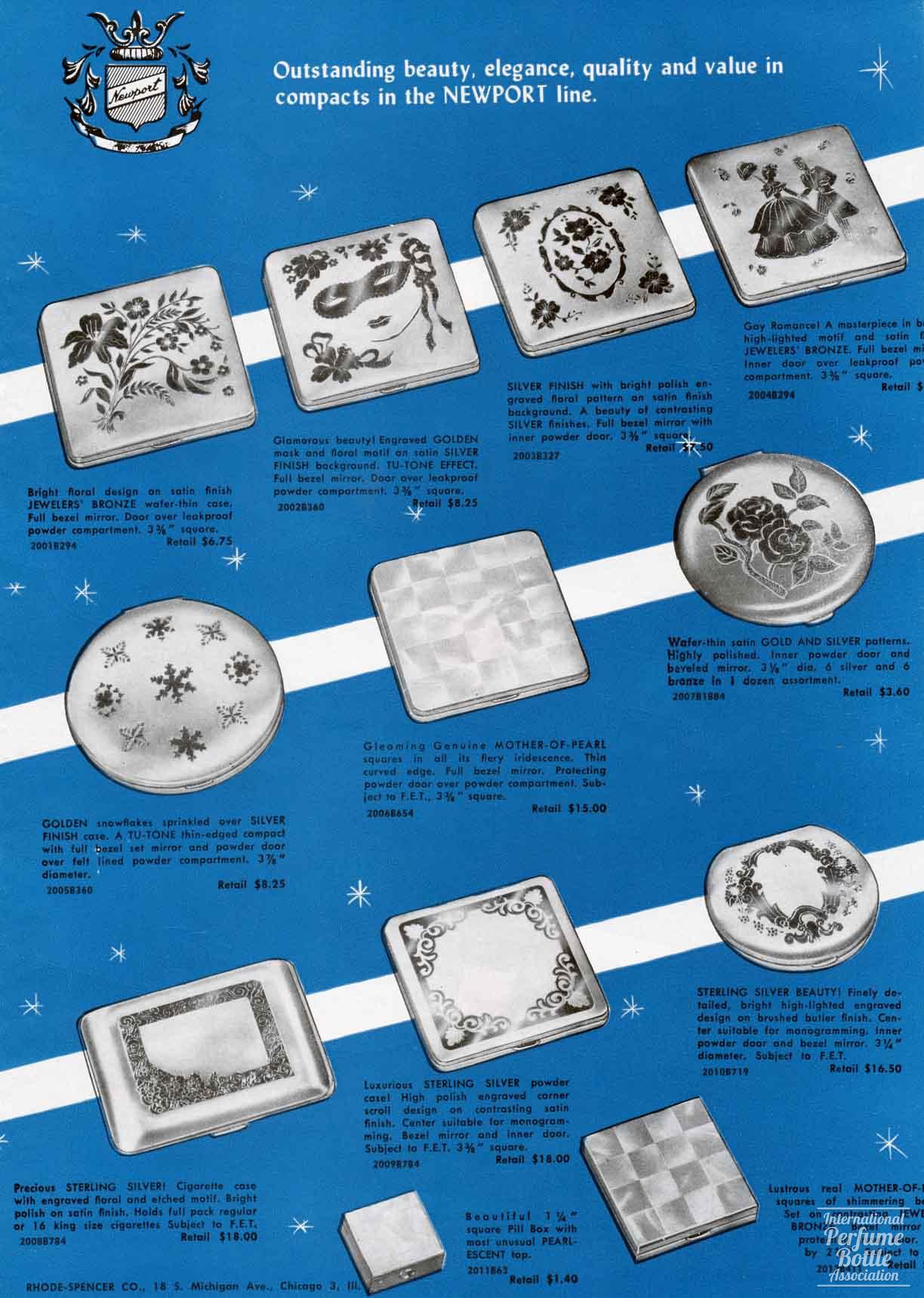 Compacts by Newport Advertisement - 1955