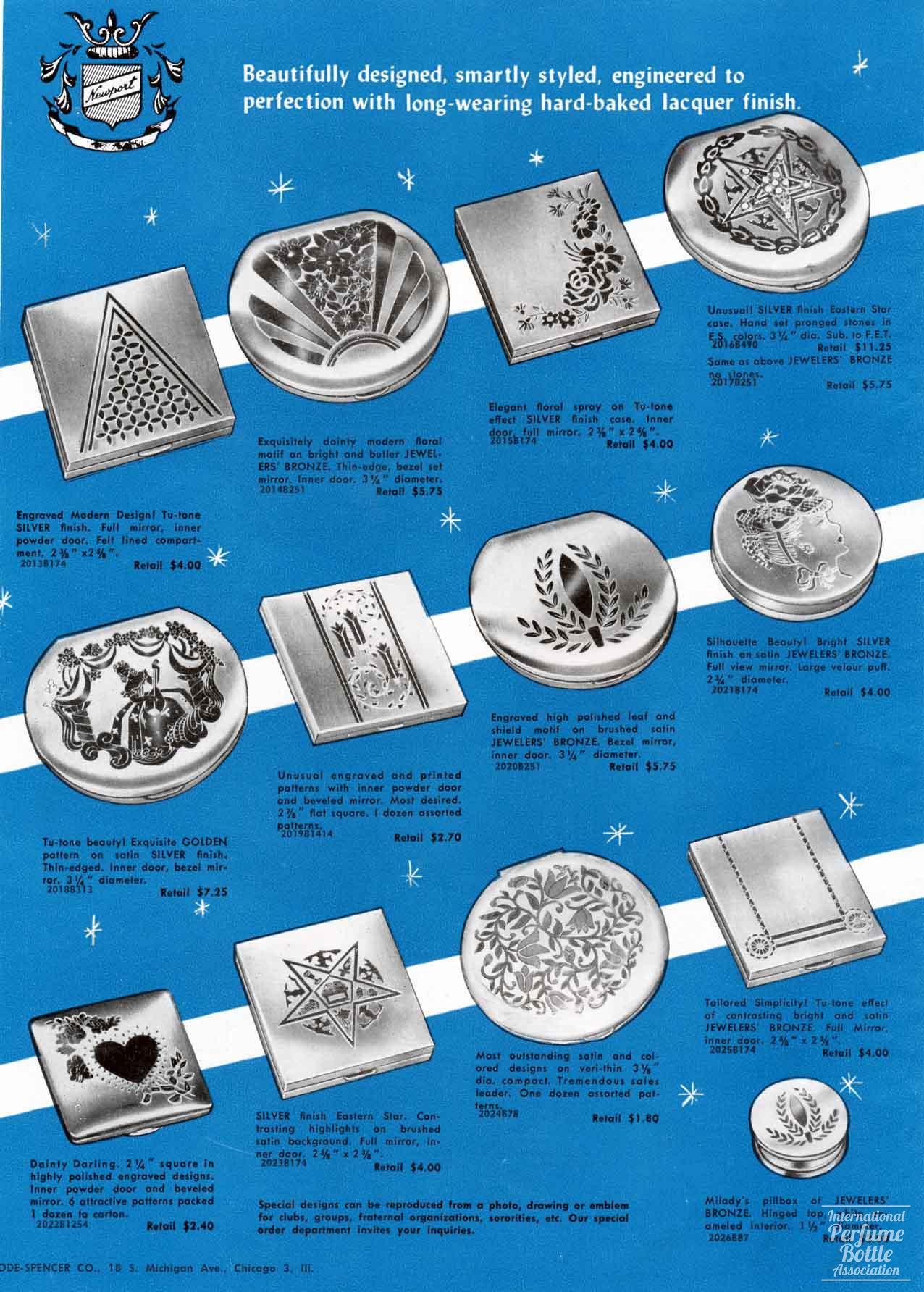 Compacts by Newport Advertisement - 1955