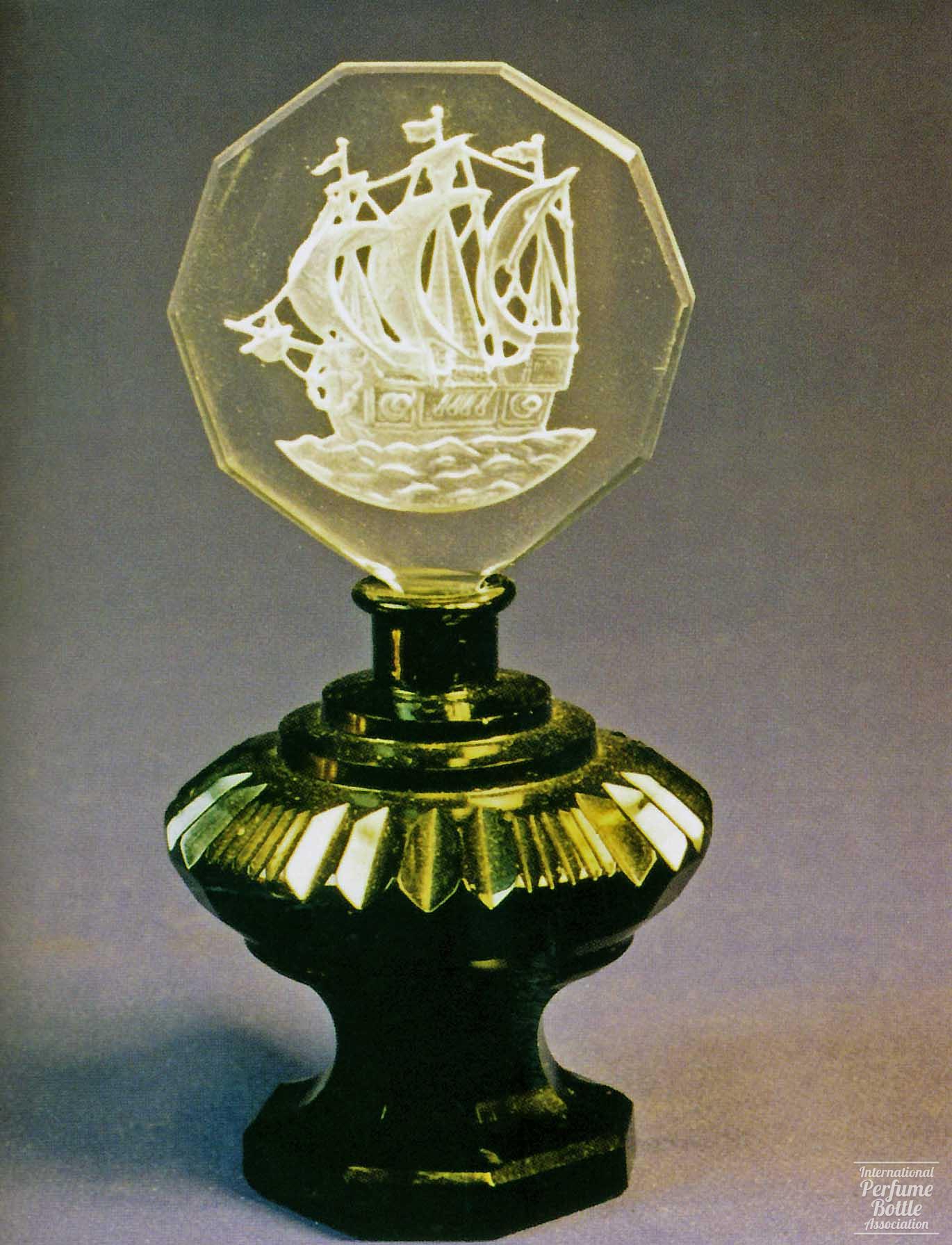 Bottle With Sailing Ship Stopper by Morlee