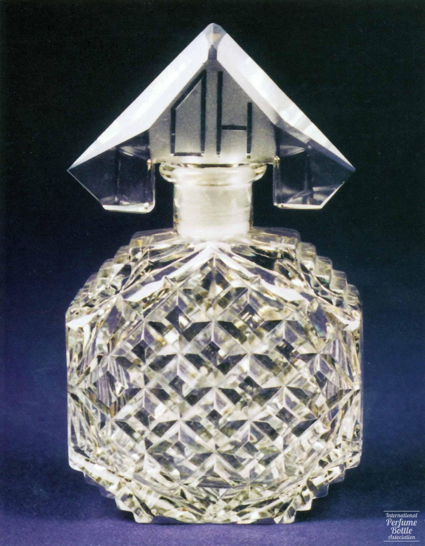 Czech Bottle With "DH" Tiara Stopper