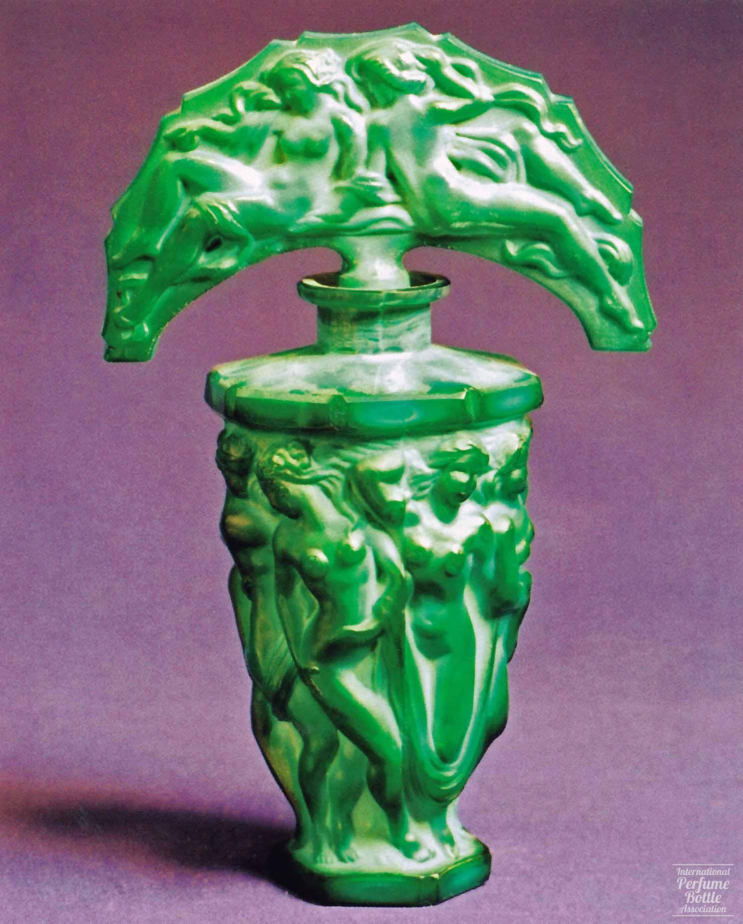 Malachite Bottle With Tiara Stopper