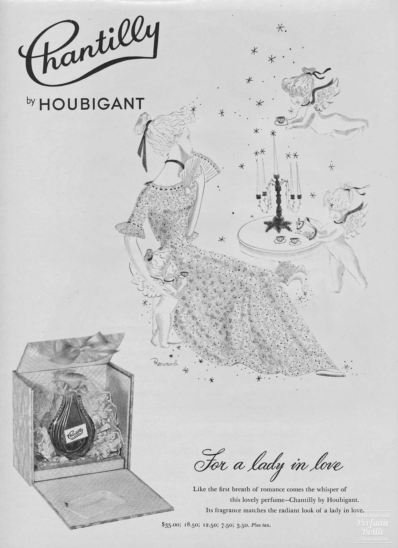 "Chantilly" by Houbigant Advertisement - 1947