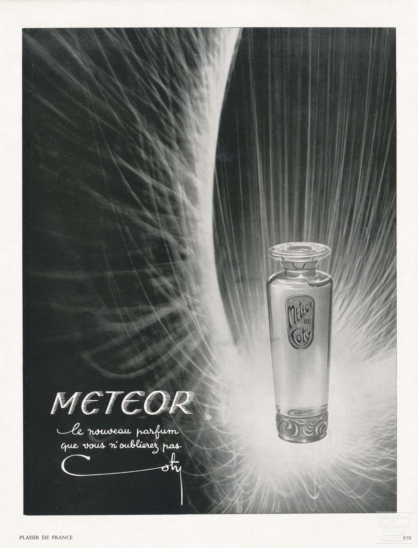 "Meteor" by Coty Advertisement - 1951