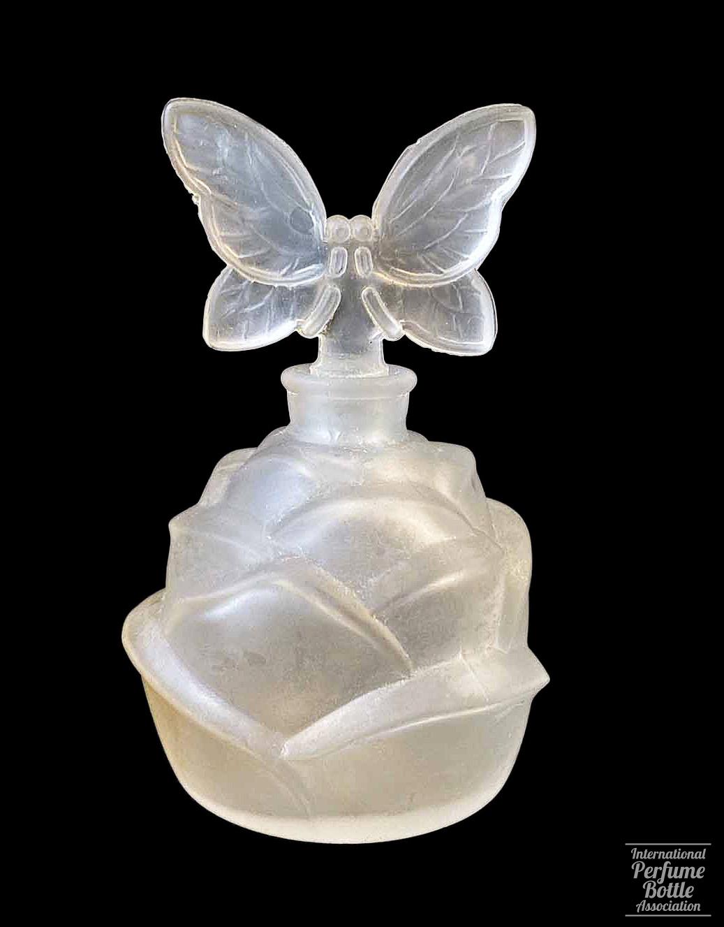 Opalescent Rosebud Bottle by Art Line