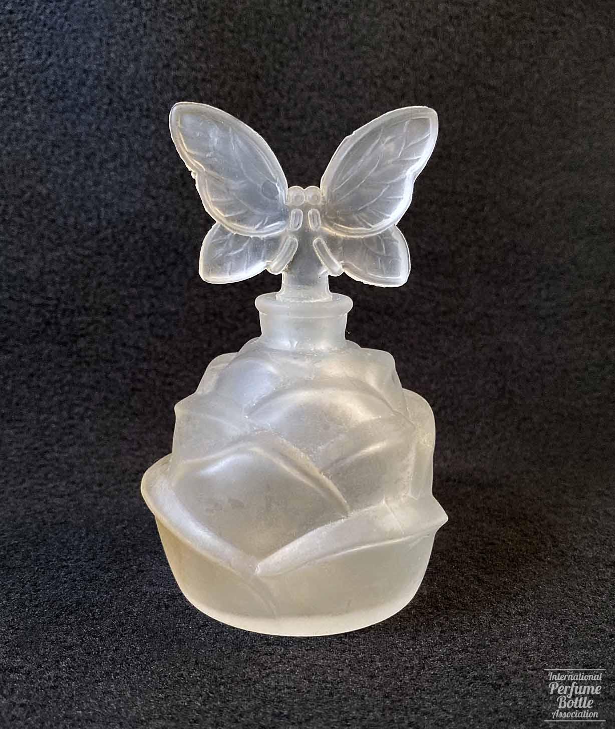 Opalescent Rosebud Bottle by Art Line