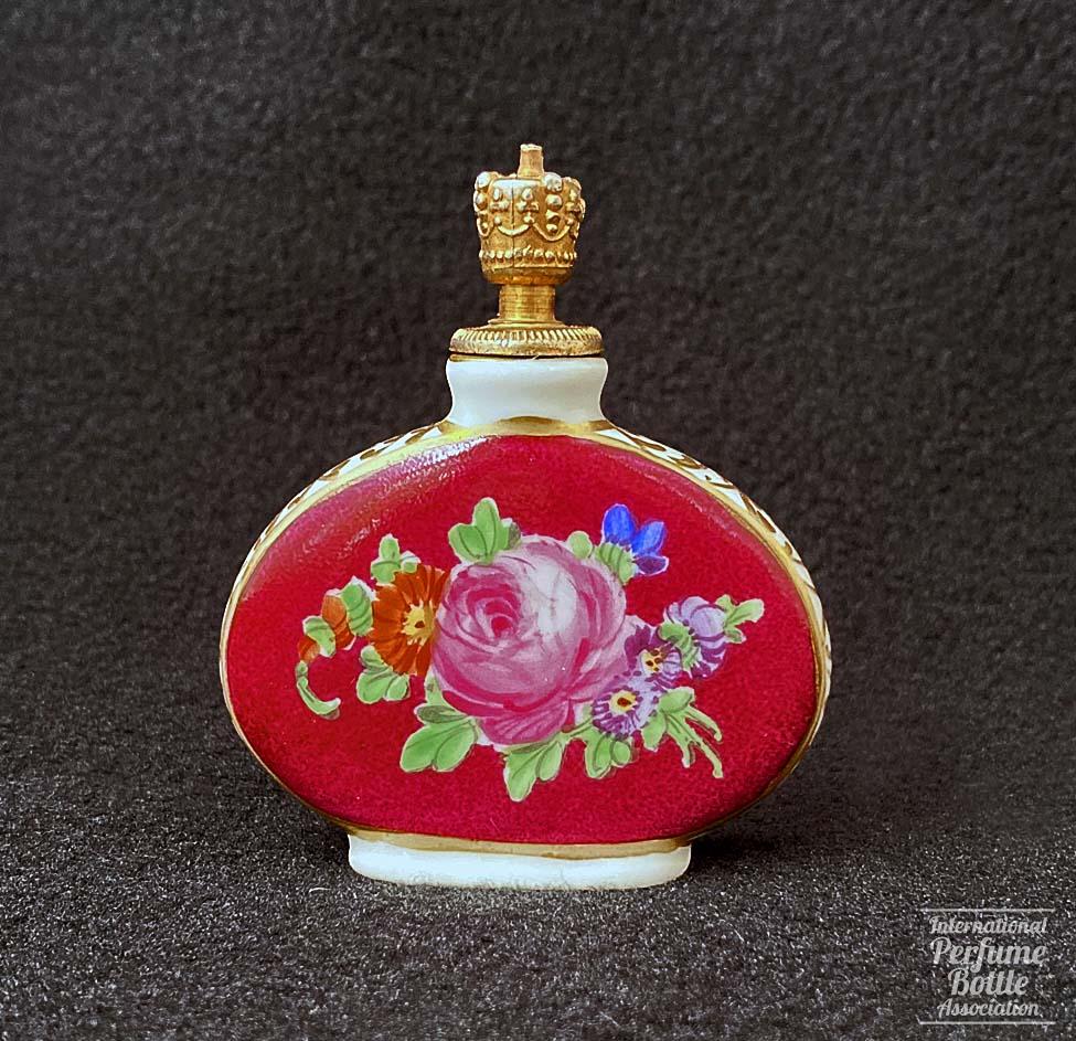 Floral Crown Top Flask From Dresden