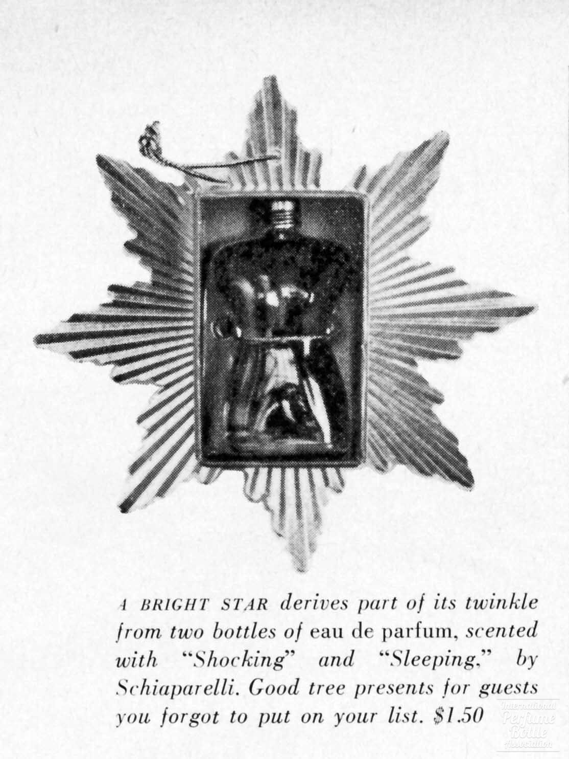 Christmas Ornament Presentation by Schiaparelli Advertisement - 1956