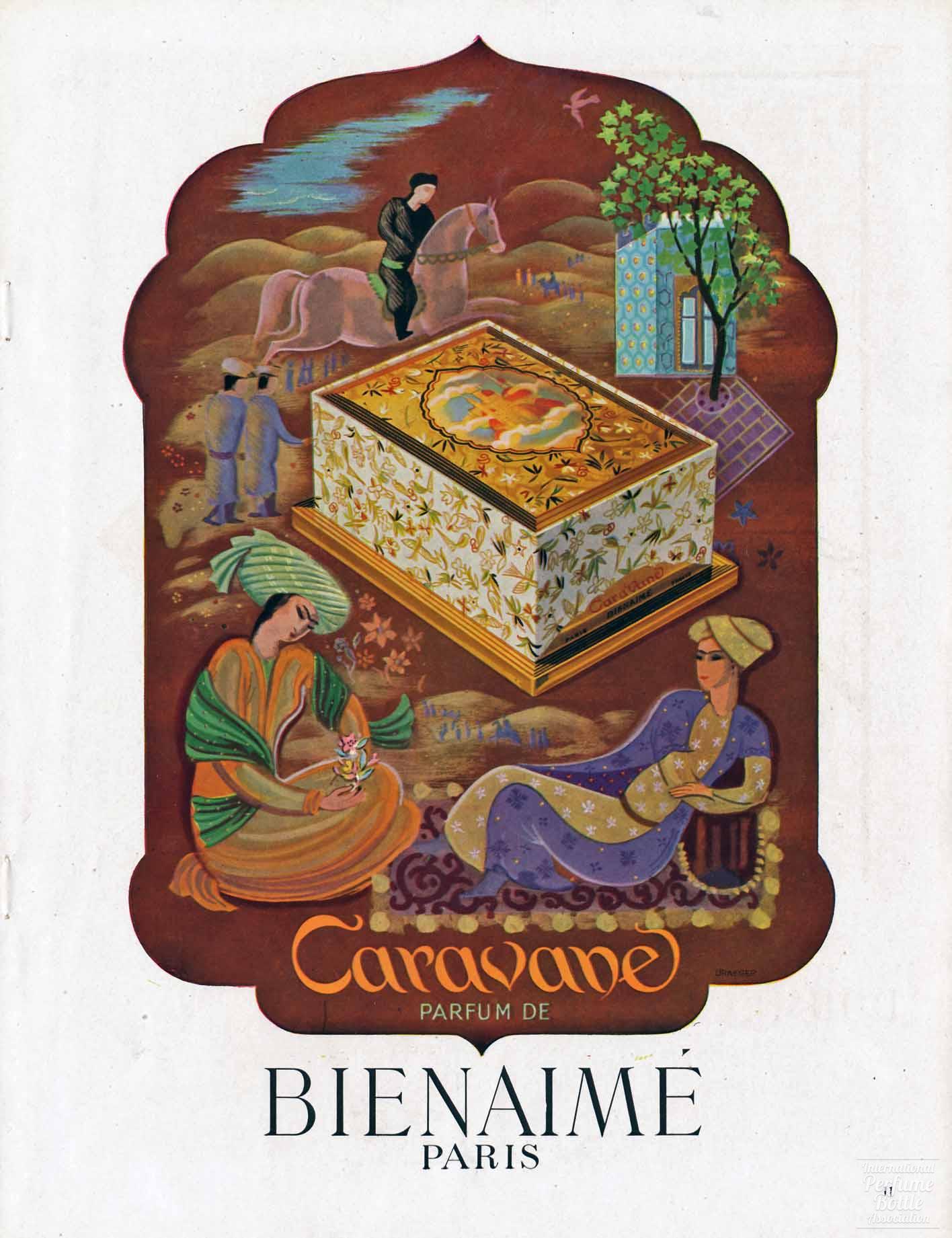 "Caravane" by Bienaimé Advertisement - 1946